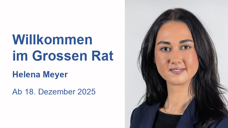 Willkommen im Grossen Rat Helena Meyer NEU